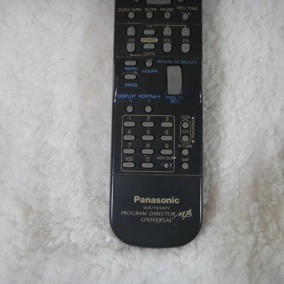 PANASONIC VCR, TV, CATV PROGRAM DIRECTOR MB UNIVERSAL REMOTE CONDTROL W/ VCR+ - Picture 3 of 4
